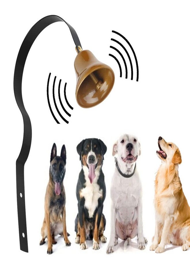 Estink Shop Keepers Bell, Antique Metal Doorbell Wall Mounted Metal Shopkeepers Doorbell Dog Training Home Decoration, 1.6inch Diameter, Remind You Customer Coming - Image 1